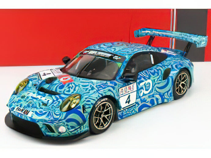 PORSCHE - 911 GT3 R FALKEN CAMOUFLAGE DESIGN N 4 VLN NURBURGRING 2018 RAGGINGER - TANDY - VANTHOOR 特注モデル /IXO 1/18 ミニカー