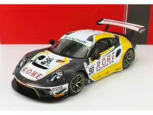 PORSCHEポルシェ - 911 991-2 GT3 R TEAM ROWE RACING N 98 5th 24h SPA 2019 S.MULLER - R.DUMAS - M.JAMINET - GREY WHITE YELLOW /IXOイクソ 1/18 ミニカー