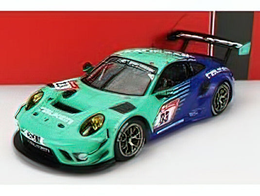 PORSCHEポルシェ - 911 991-2 GT3 R TEAM FALKEN MOTORSPORTS N 33 24h NURBURGRING 2020 K.BACHLER - S.MULLER - C.ENGELHART - D.WERNER - LIGHT GREEN BLUE /IXOイクソ 1/18 ミニカー