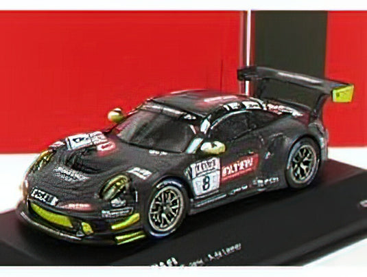 PORSCHEポルシェ - 911 991-2 GT3-R TEAM IRON FORCE N 8 VLN1 ADAC NURBURGRING 2019 L.LUHR - A.DE LEENER - J.E.SLOOTEN - CARBON BLACK /IXOイクソ 1/43 ミニカー
