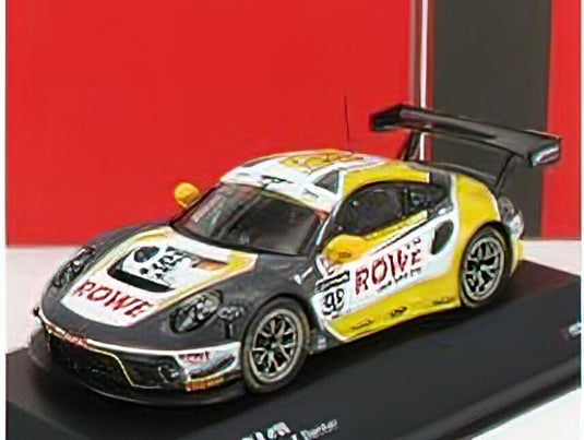 PORSCHEポルシェ - 911 991 4.0L GT3 TEAM ROWE RACING N 98 WINNER 24h SPA 2020 L.VANTHOOR - N.TANDY - E.BAMBER - YELLOW WHITE GREY /IXOイクソ 1/43 ミニカー