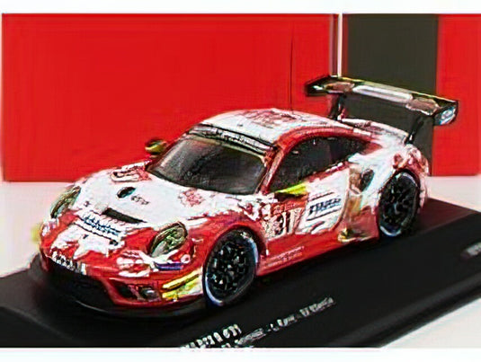PORSCHEポルシェ - 911 991-2 GT3 R TEAM FRIKADELLI RACING N 31 24h NURBURGRING 2020 L.KERN - M.JAMINET - M.MARTIN - L.D.ARNOLD - RED WHITE /IXOイクソ 1/43 ミニカー
