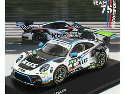 PORSCHEポルシェ - 911 991-2 GT3 R TEAM KUES 75 BERNHARD N 18 ADAC GT MASTERS 2020 JAHN - FITTJE - WHITE BLACK /IXOイクソ 1/43 ミニカー