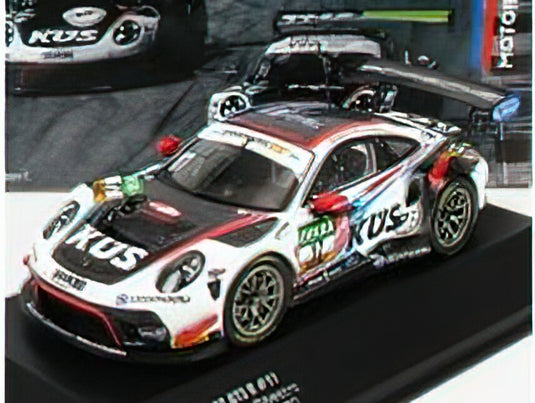 PORSCHEポルシェ - 911 991-2 GT3 R TEAM KUES 75 BERNHARD N 17 ADAC GT MASTERS HOCKENHEIM 2020 K.BACHLER - S.DE SILVESTRO - STEFAN BELLOF TRIBUTE - BLACK WHITE RED /IXOイクソ 1/43 ミニカー