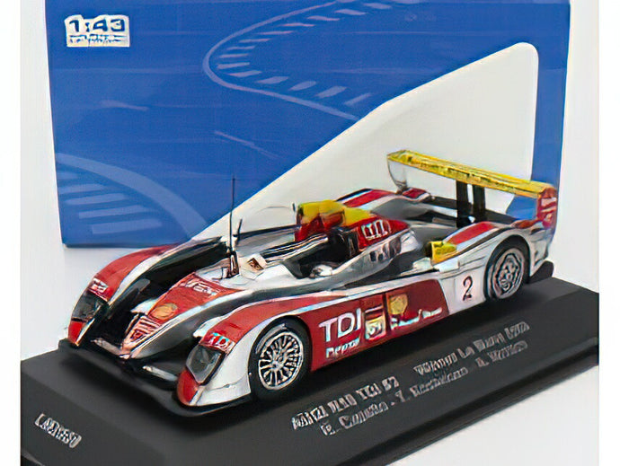 AUDI  R10 TDI 5.5L TURBO V12 TEAM AUDI SPORT NORTH AMERICA N 2 WINNER 24h LE MANS 2008 R.CAPELLO/IXO 1/43ミニカー