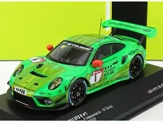PORSCHE - 911 991-2 GT3 R TEAM MANTHEY RACING N 1 24h NURBURGRING 2019 R.LIETZ - F.MAKOWIECKI - P.PILET - N.TANDY - GREEN /IXO 1/43 ミニカー