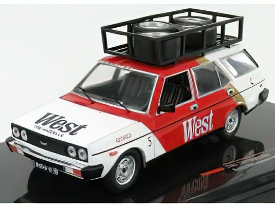 FIAT - 131 PANORAMA ASSISTANCE RALLY TEAM WEST 1979 - WHITE RED /IXO 1/43 ミニカー