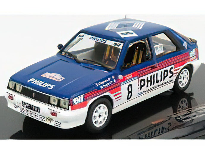 RENAULT - R11 TURBO N 8 RALLY TOUR DE CORSE 1987 F.CHATRIOT - M.PERIN - BLUE WHITE RED /IXO 1/43 ミニカー