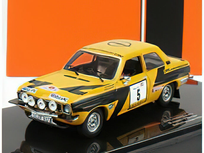 OPEL - ASCONA TEAM HANDLER N 5 RALLY PORTUGAL 1974 W.ROHRL - J.BERGER - YELLOW BLACK /IXO 1/43 ミニカー