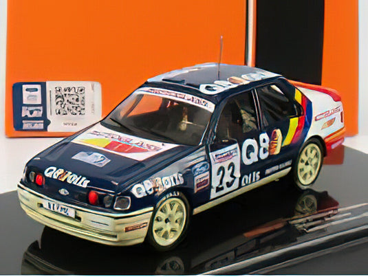 FORD ENGLAND - SIERRA RS COSWORTH N 23 RALLY RAC LOMBARD 1991 G.EVANS - H.DAVIES - BLUE WHITE /IXO 1/43 ミニカー