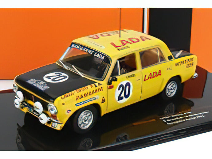 LADA FIAT - 1600R N 20 ALLY ACROPOLIS 1978 S.BRUNDZA - A.GIRDAUSKAS - YELLOW MATT BLACK /IXO 1/43 ミニカー