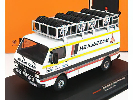 VOLKSWAGEN - LT45 VAN HB AUDI RALLY ASSISTANCE 1985 - WHITE YELLOW /IXO 1/43 ミニカー