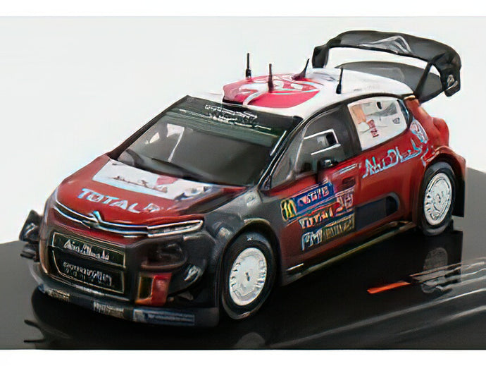 CITROEN - C3 WRC ABU DHABI N 10 RALLY FINLAND 2018 M.OSTBERG - T.ERIKSEN - RED GREY /IXO 1/43 ミニカー