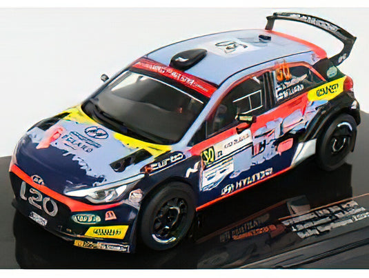 HYUNDAI - i20 R5 N 30 RALLY SARDEGNA ITALY 2020 J.HUTTUNEN - M.LUKKA - 2 TONE BLUE RED /IXO 1/43 ミニカー