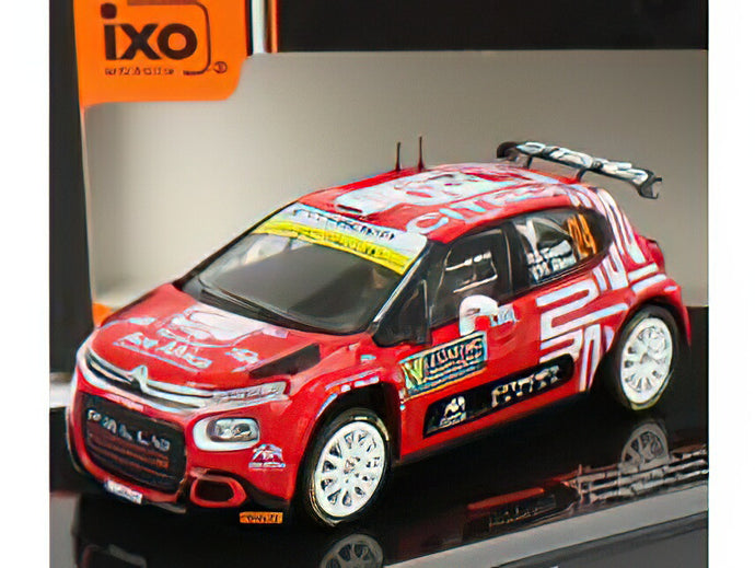 CITROEN - C3 RALLY2 N 24 RALLY MONTECARLO 2021 E.CAMILLI - F.X.BURESI - RED /IXO 1/43 ミニカー