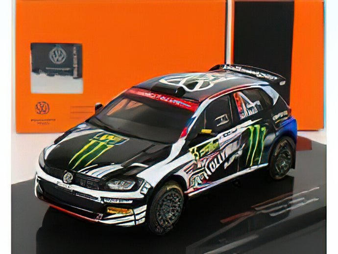 VOLKSWAGEN - POLO GTi R5 N 55 RALLY WALES 2019 P.SOLBERG - P.MILLS - WHITE BLACK BLUE /IXO 1/43 ミニカー