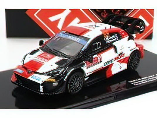 TOYOTA - YARIS GR RALLY1 TEAM TOYOTA GAZOO RACING WRT N 69 4th RALLY MONTECARLO 2022 K.ROVANPERA - J.HALTTUNEN - WHITE RED BLACK /IXOイクソ 1/43 ミニカー