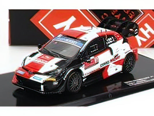 TOYOTA - YARIS GR RALLY1 TEAM TOYOTA GAZOO RACING WRT N 1 2nd RALLY MONTECARLO 2022 S.OGIER - B.VEILLAS - WHITE RED BLACK /IXOイクソ 1/43 ミニカー