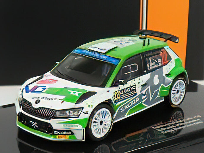 【予約】SKODA FABIA RALLY2 EVO N 22 ラリー モンテカルロ 2022 N.グリアジン K.アレクサンドロフ グリーン ホワイト グレー/ IXO 1/43 ミニカー
