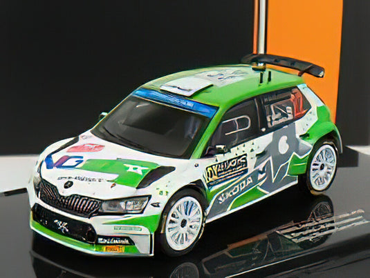 【予約】SKODA FABIA RALLY2 EVO N 22 ラリー モンテカルロ 2022 N.グリアジン K.アレクサンドロフ グリーン ホワイト グレー/ IXO 1/43 ミニカー