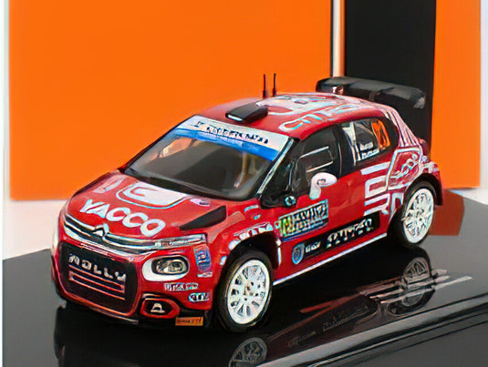 CITROEN - C3 RALLY2 N 23 RALLY MONTECARLO 2022 Y.ROSSEL - B.BOULLOUD - RED WHITE /IXO 1/43 ミニカー