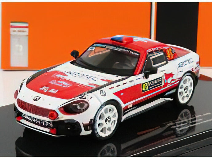 FIAT - 124 ABARTH RGT N 49 RALLY MONTECARLO 2022 M.RADA - J.JUGAS - WHITE RED /IXO 1/43 ミニカー