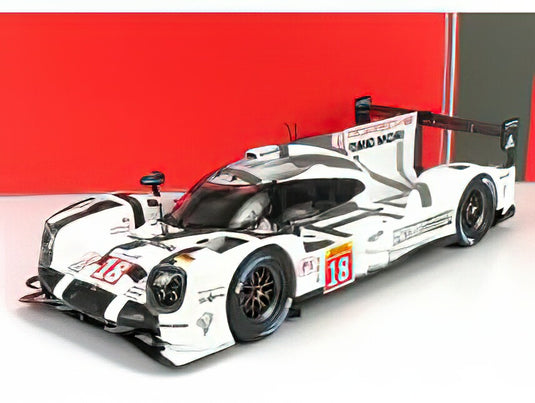 PORSCHEポルシェ 919 HYBRID 2.0L TURBO V4 TEAM PORSCHE N 18 2nd 1000km SPA 2015 M.LIEB - R.DUMAS - N.JANI - WHITE GREY BLACK /IXO  1/18 ミニカー