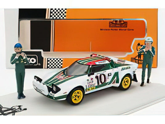 LANCIA STRATOS HF ALITALIA ナイトver. N10 優勝 ラリーモンテカルロ 1976 S.ムナーリ フィギュア付/ IXO 1/43 ミニカー