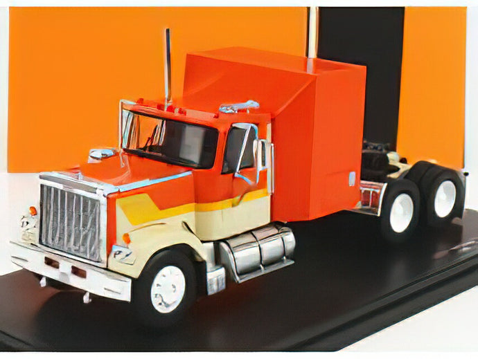 GMC - GENERAL TRACTOR TRUCK 3-ASSI 1980 - ORANGE /IXO 1/43 ミニカー