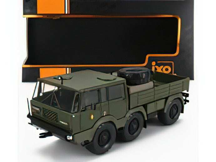 TATRA - 813 NVA 6x6 TRUCK CASSONATO DOUBLE CABINE 3-ASSI 1968 - MILITARY GREEN /IXO 1/43 ミニカー