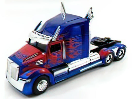 WESTERN STAR - 5700 XE TRACTOR TRUCK 2009 - OPTIMUS PRIME TRANSFORMERS V L'ULTIMO CAVALIERE - MOVIE 2017 - BLUE MET RED /JADA 1/24 ミニカー