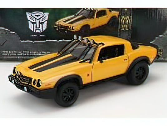 CHEVROLET - CAMARO COUPE 1977 - BUMBLEBEE TRANSFORMERS V L'ULTIMO CAVALIERE - YELLOW BLACK /JADA 1/24 ミニカー