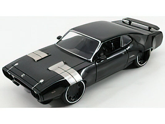 PLYMOUTH - DOM'S GTX COUPE 1971 - FAST & FURIOUS 8 2017 - BLACK SILVER /JADA 1/24 ミニカー