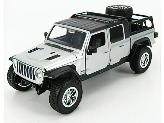 JEEP - WRANGLER GLADIATOR 2020 - FAST & FURIOUS 9 - HOBBS AND SHAW - SILVER /JADA 1/24 ミニカー