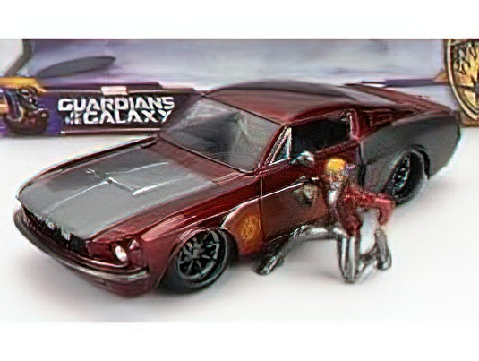 FORD USA - MUSTANG GT500 SHELBY 1967 WITH STAR-LORD FIGURE MARVEL GUARDIANS OF THE GALAXY - COPPER GREY /JADA 1/24 ミニカー