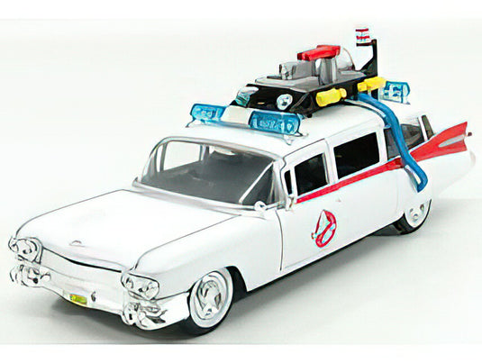 CADILLAC - SERIES-62 ECTO-1 GHOSTBUSTERS 1 1984 - WHITE RED /JADA 1/24 ミニカー