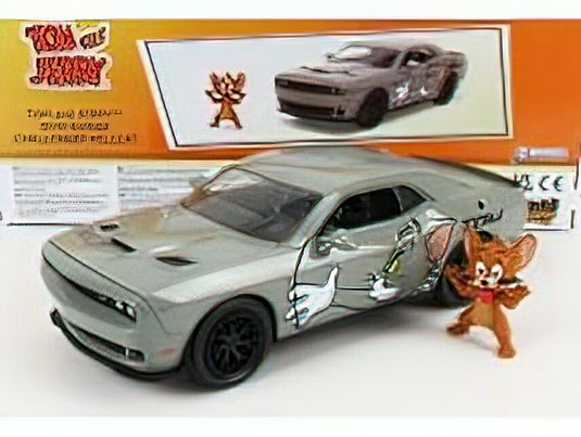DODGE - CHALLENGER COUPE 2015 - TOM & JERRY - GREY /JADA 1/24 ミニカー