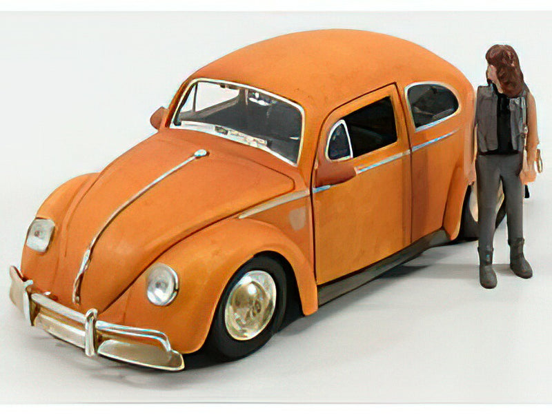 VOLKSWAGEN - BEETLE WITH CHARLIE FIGURE 1969 - BUMBLEBEE TRANSFORMERS - MOVIE 2018 - YELLOW /JADA 1/24 ミニカー