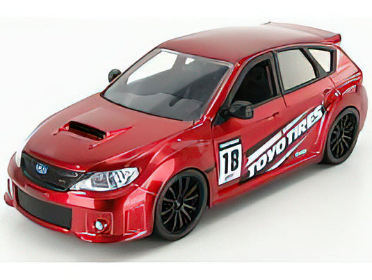 SUBARU - IMPREZA WRX STi N 18 TOYO TYRES 2012 - CANDY RED /JADA 1/24ミニカー