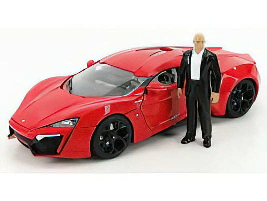 Lykan Hypersport ドミニク フィギュア付き ライト点灯 ワイルドスピード SKY MISSION ミニカー / JADA 1/18
