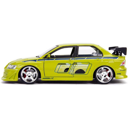 Jada Toys ワイルドスピード 1/24 ブライアン 三菱ランサーエボリューション VII Lime Green (99788) ミニカー