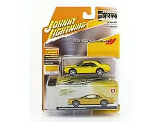DODGE - CHALLENGER COUPE 2010 - YELLOW /JOHNNY LIGHTNING 1/64 ミニカー