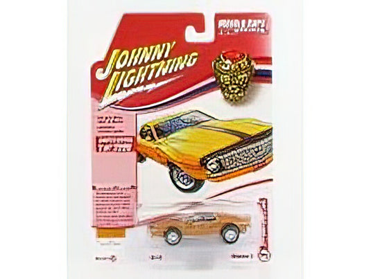 AMC - JAVELIN AMX 1968 - DARK YELLOW /JOHNNY LIGHTNING 1/64 ミニカー