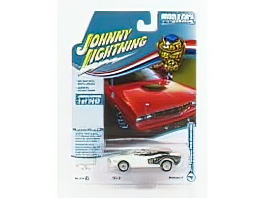PLYMOUTHプリムス BARRACUDA CABRIOLET 1971 - WHITE BLACK /JOHNNY LIGHTNING 1/64 ミニカー