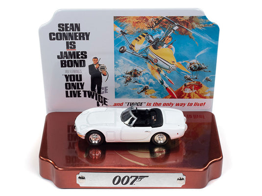 【予約】12月以降発売予定James Bondジェームズ・ボンド - You Only Live Twice Silver Screen Dioramas 1967 Toyota 2000 GT in White /JOHNNY LIGHTNING 1/64 ミニカー