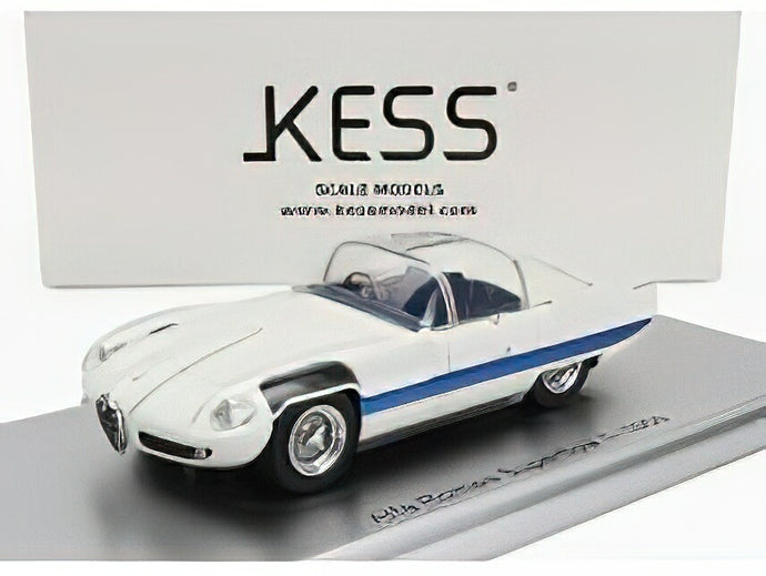 ALFA ROMEO  6C 3000 SUPERFLOW I PININFARINA 1956 - WHITE BLUE/Kess-Model 1/43ミニカー