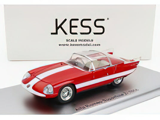 ALFA ROMEO  6C 3000 SUPERFLOW II PININFARINA 1956 - RED WHITE/Kess-Model 1/43ミニカー