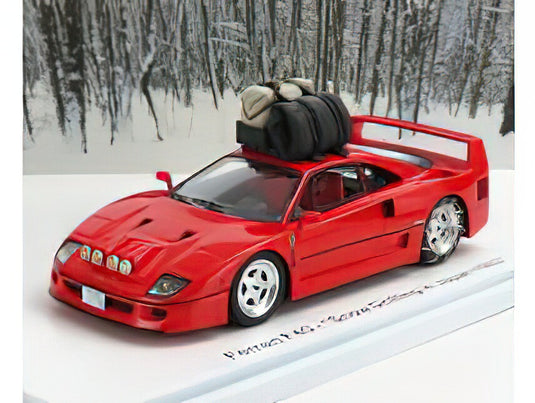 FERRARIフェラーリ F40 SNOW JAPAN DRIFTING 1993 - RED /Kess-Model 1/43 ミニカー