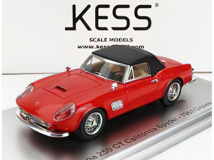 MODENA - 250GT CALIFORNIA SPIDER CLOSED 1961 - RED BLACK /Kess-Model 1/43 ミニカー