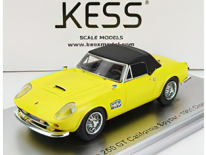 MODENA - 250GT CALIFORNIA SPIDER CLOSED 1961 - YELLOW BLACK /Kess-Model 1/43 ミニカー